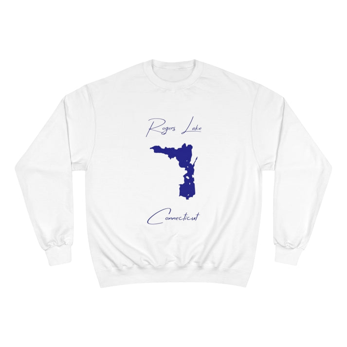 Connecticut  Rogers  Lake  Sweatshirt  front  position  view  from  front  white.webp