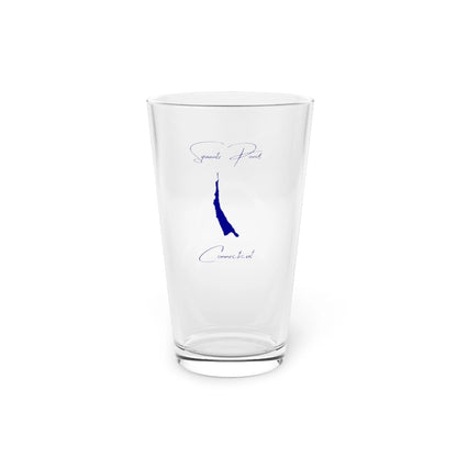 Connecticut  Squantz  Pond  16oz  Pint  Glass  front  position  view  from  front  16oz.webp