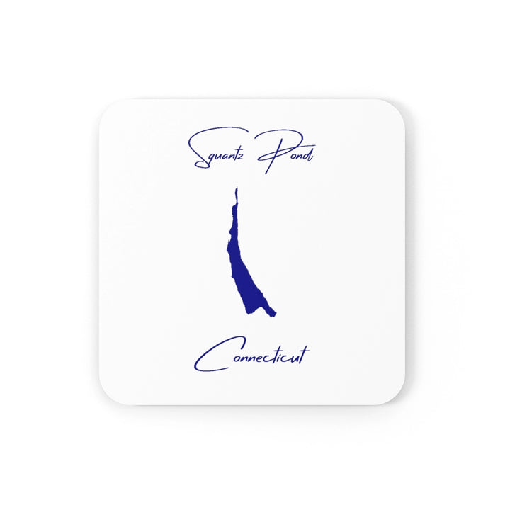 Connecticut  Squantz  Pond  Coaster  Set  front  position  view  from  front  3.75  x  3.75.webp