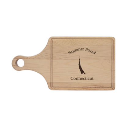 Connecticut  Squantz  Pond  Engraved  Cutting  Board  front  position  view  from  front  maple.webp