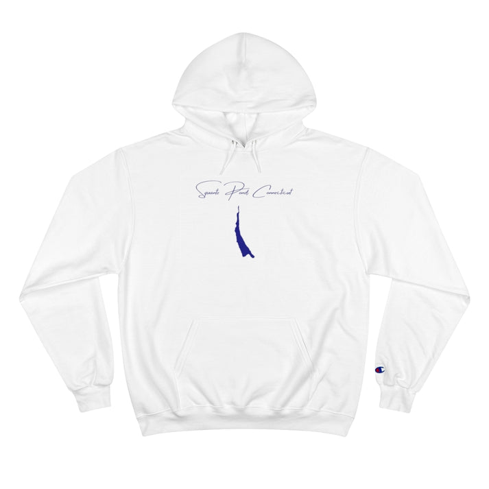 Connecticut  Squantz  Pond  Hoodie  front  position  view  from  front  white.webp