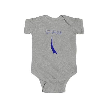 Connecticut  Squantz  Pond  Onesie  front  position  view  from  front  heather.webp