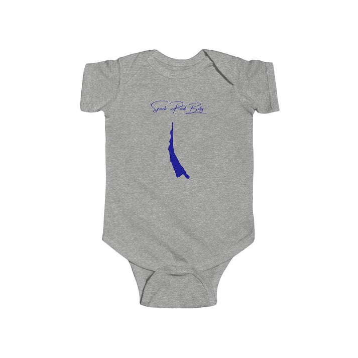 Connecticut  Squantz  Pond  Onesie  front  position  view  from  front  heather.webp