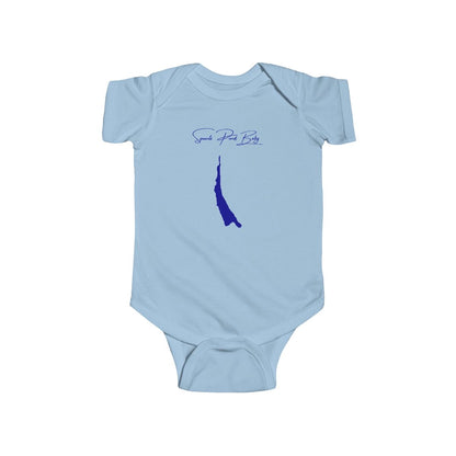 Connecticut  Squantz  Pond  Onesie  front  position  view  from  front  light  blue.webp