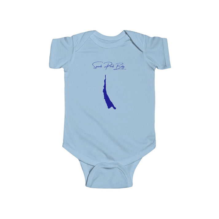 Connecticut  Squantz  Pond  Onesie  front  position  view  from  front  light  blue.webp
