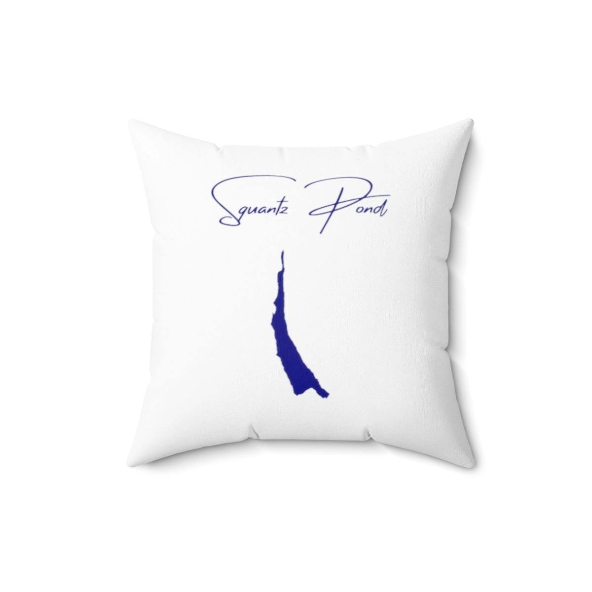 Connecticut  Squantz  Pond  Pillow  front  position  view  from  front  16  x  16.webp
