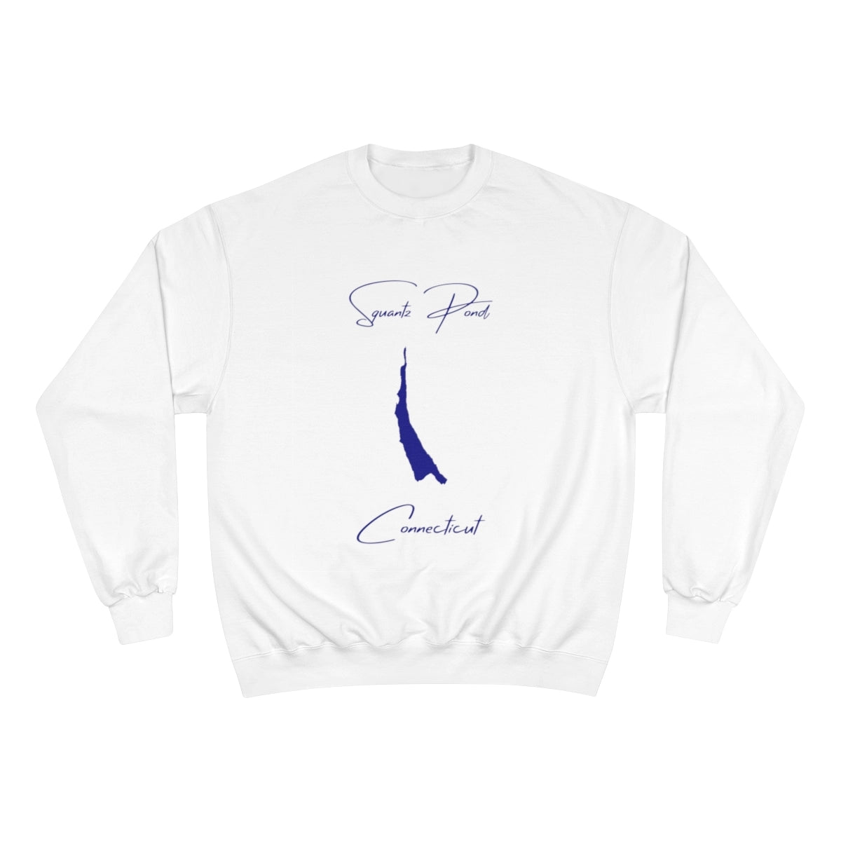 Connecticut  Squantz  Pond  Sweatshirt  front  position  view  from  front  white.webp