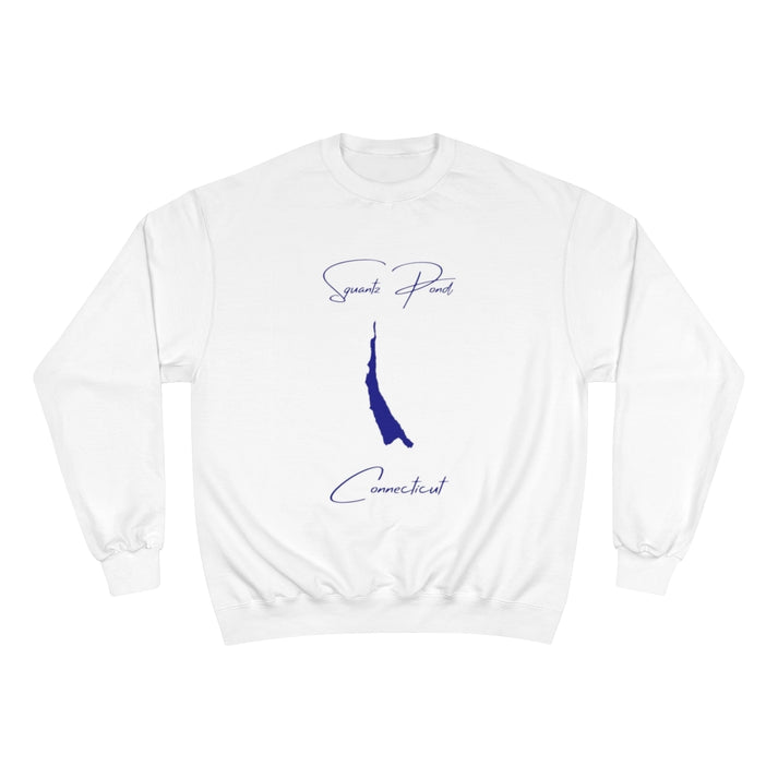 Connecticut  Squantz  Pond  Sweatshirt  front  position  view  from  front  white.webp