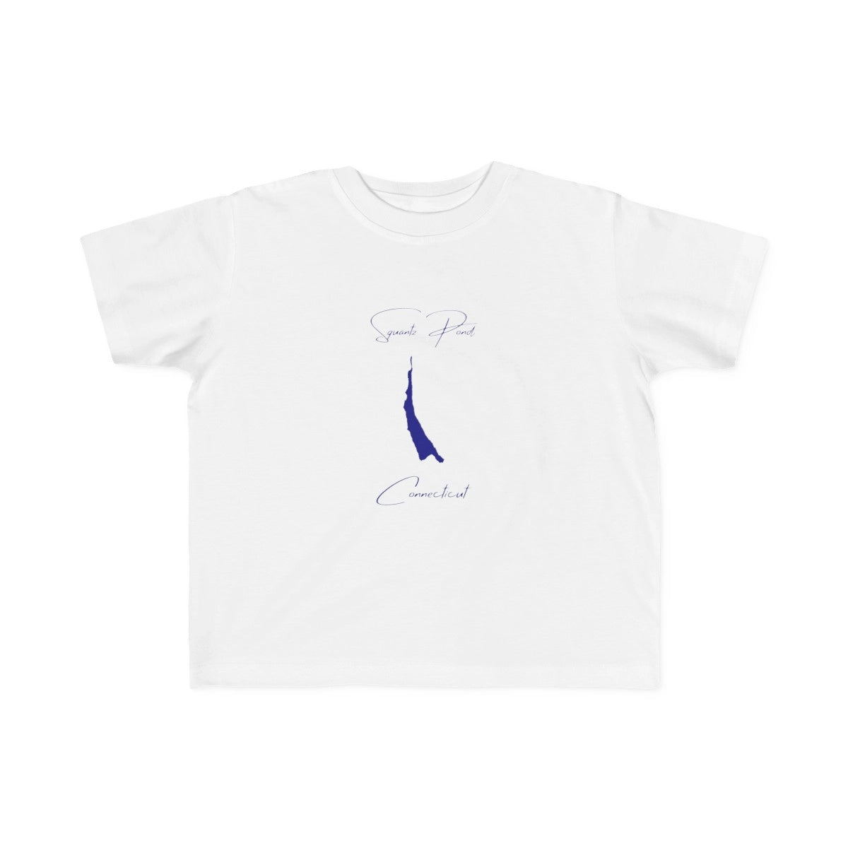 Connecticut  Squantz  Pond  Toddler  T-shirt  front  position  view  from  front  white.webp
