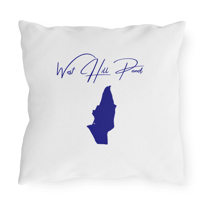 Connecticut  West  Hill  Pond  Outdoor  Pillow  back  position  view  from  back  16  x  16.webp