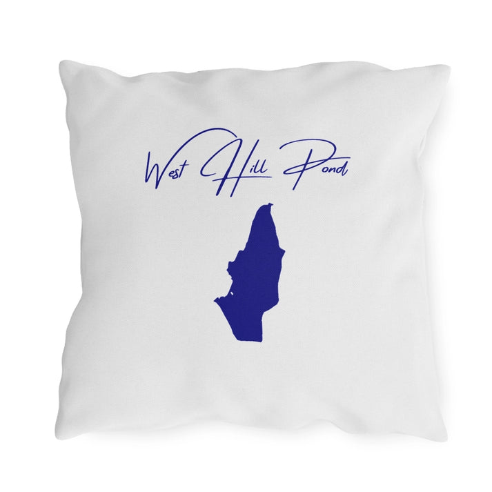Connecticut  West  Hill  Pond  Outdoor  Pillow  back  position  view  from  back  18  x  18.webp