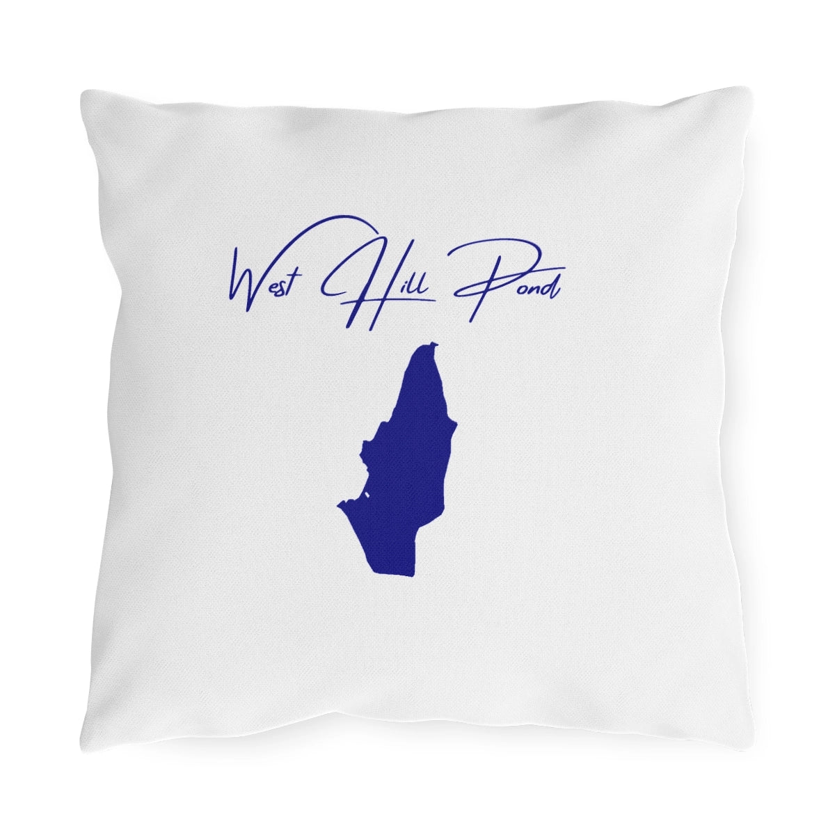Connecticut  West  Hill  Pond  Outdoor  Pillow  front  position  view  from  front  16  x  16.webp