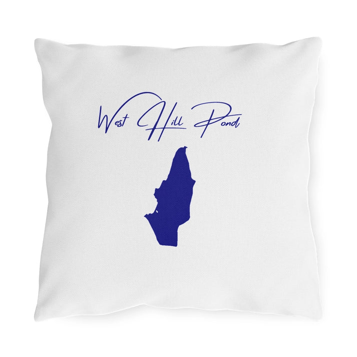 Connecticut  West  Hill  Pond  Outdoor  Pillow  front  position  view  from  front  16  x  16.webp