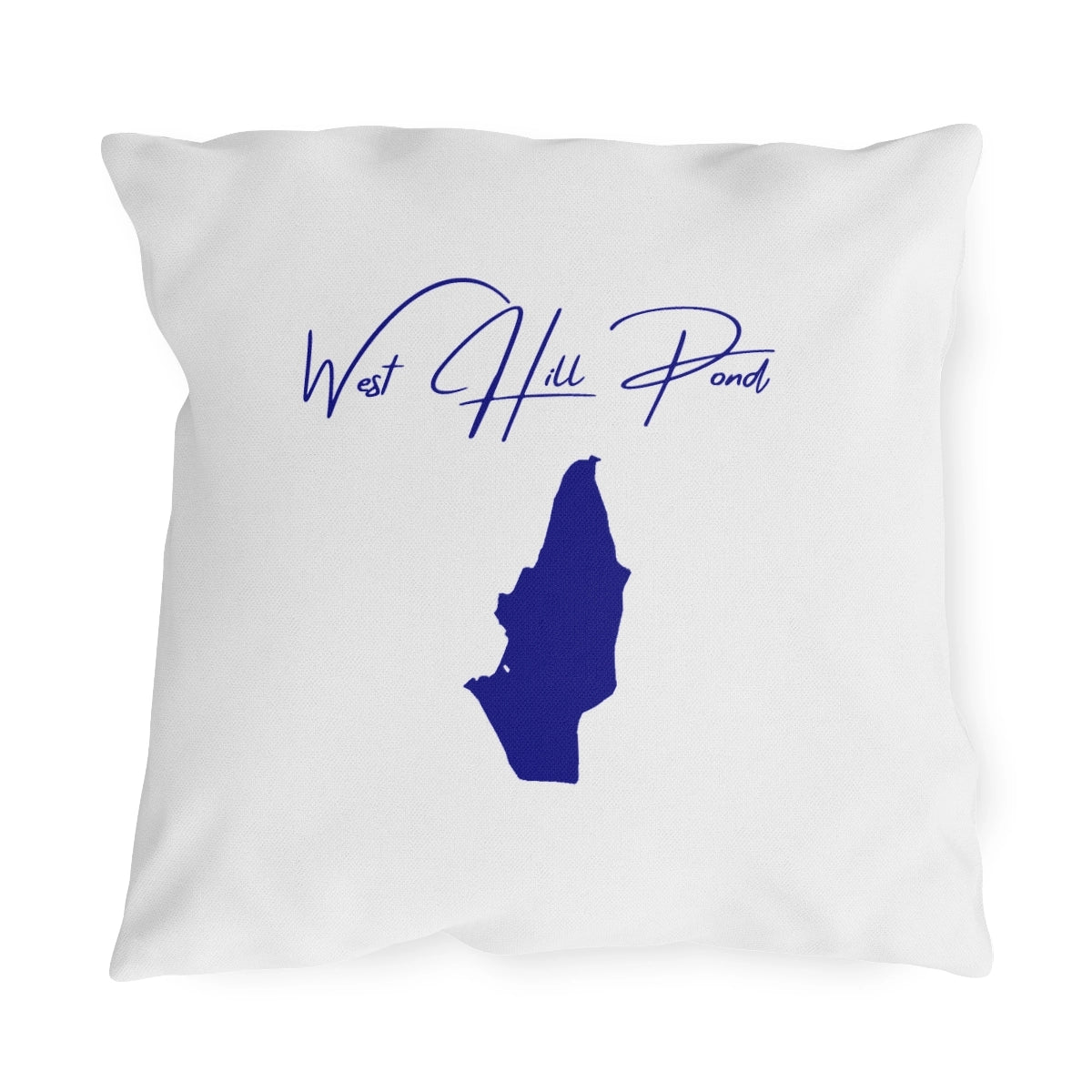Connecticut  West  Hill  Pond  Outdoor  Pillow  front  position  view  from  front  18  x  18.webp