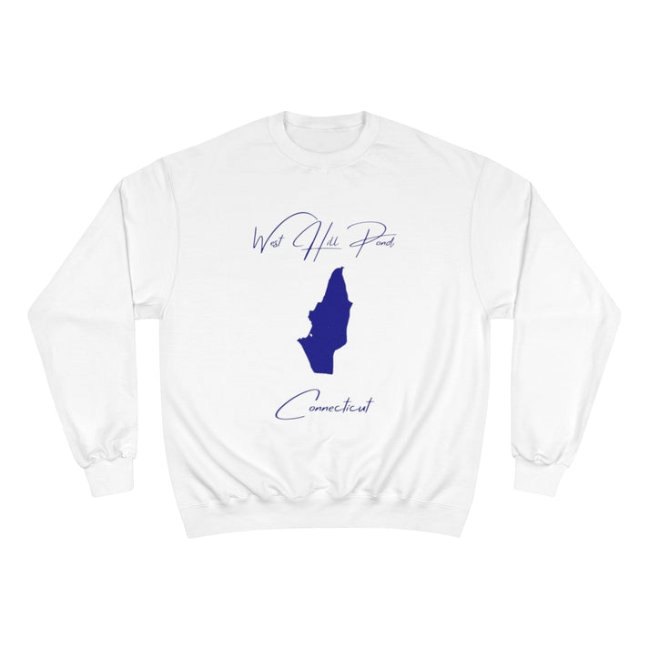 Connecticut  West  Hill  Pond  Sweatshirt  front  position  view  from  front  white.webp