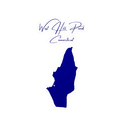 Connecticut  West  Hill  Pond  Vinyl  Decal  other  position  view  from  front  4  x  6.webp