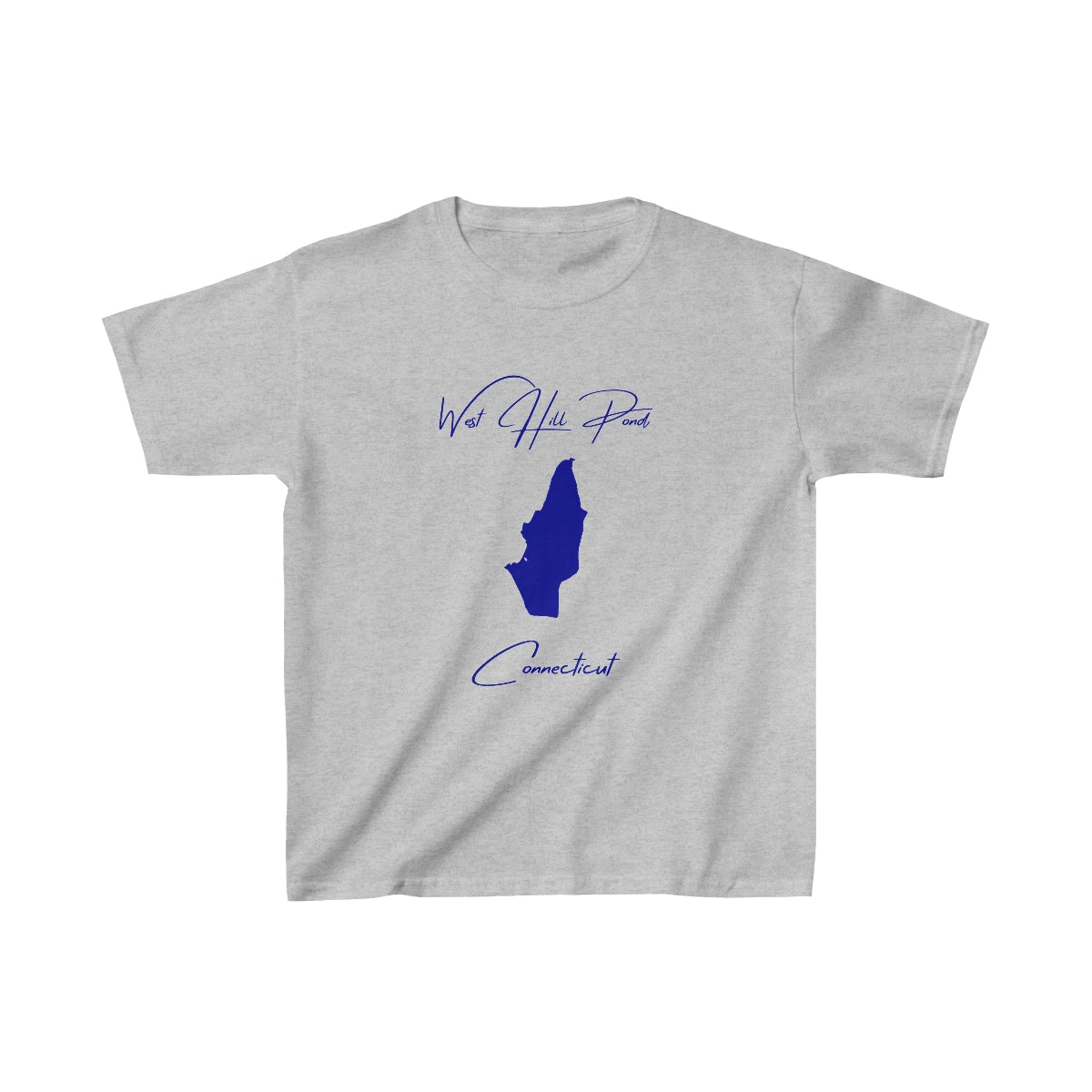 Connecticut  West  Hill  Pond  Youth  T-shirt  front  position  view  from  front  sport  grey.webp