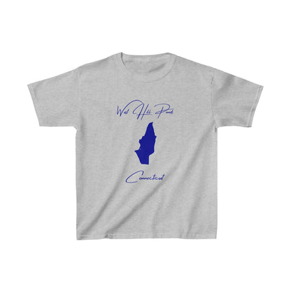 Connecticut  West  Hill  Pond  Youth  T-shirt  front  position  view  from  front  sport  grey.webp