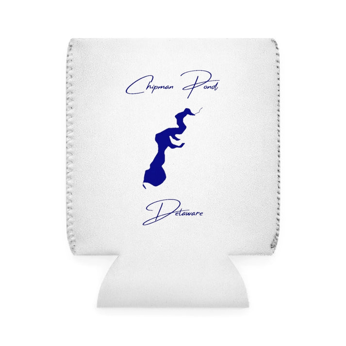Delaware  Chipman  Pond  Can  Koozie  front  position  view  from  front-1  white.webp