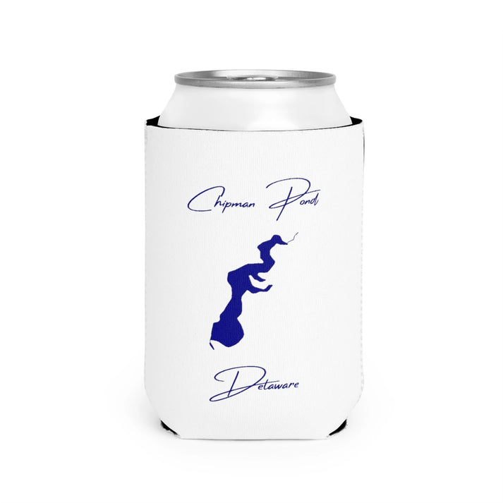 Delaware  Chipman  Pond  Can  Koozie  front  position  view  from  front-2  white.webp