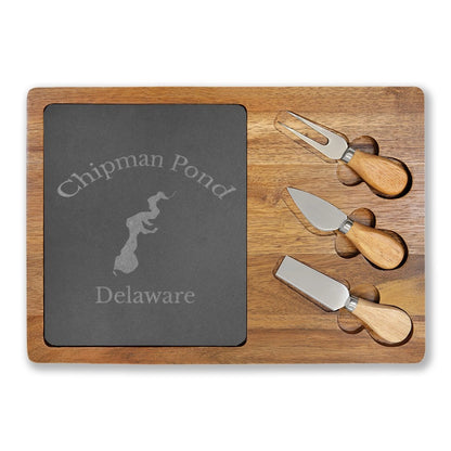 Delaware  Chipman  Pond  Engraved  Charcuterie  Board  other  position  view  from  front  13  3  4  x  9  3  4.webp