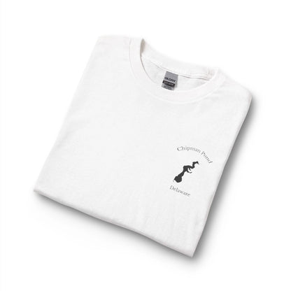 Delaware  Chipman  Pond  Long  Sleeve  Fishing  T-shirt  other  position  view  from  folded  white.webp