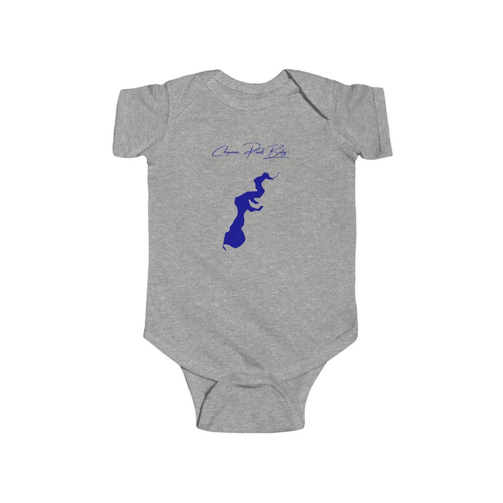 Delaware  Chipman  Pond  Onesie  front  position  view  from  front  heather.webp