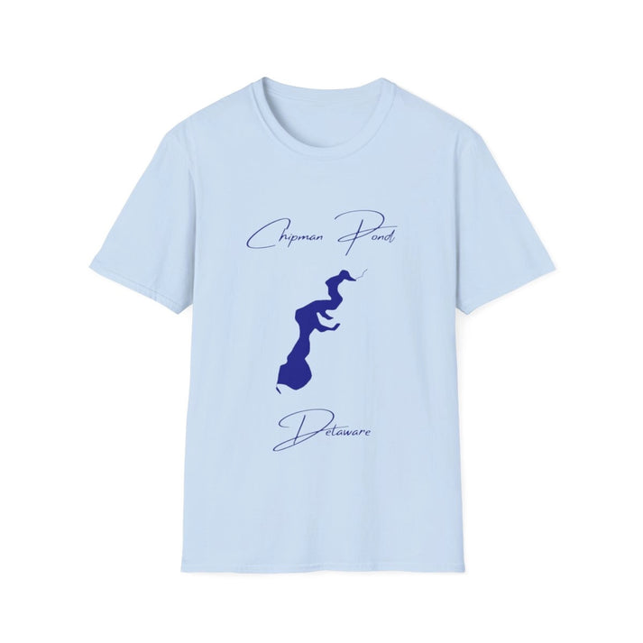 Delaware  Chipman  Pond  T-shirt  front  position  view  from  front  light  blue.webp