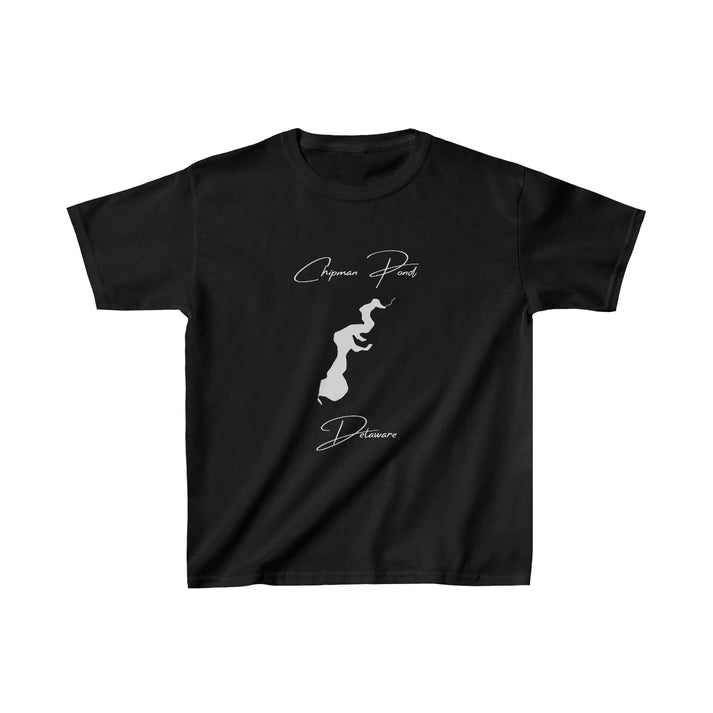 Delaware  Chipman  Pond  Youth  T-shirt  front  position  view  from  front  black.webp