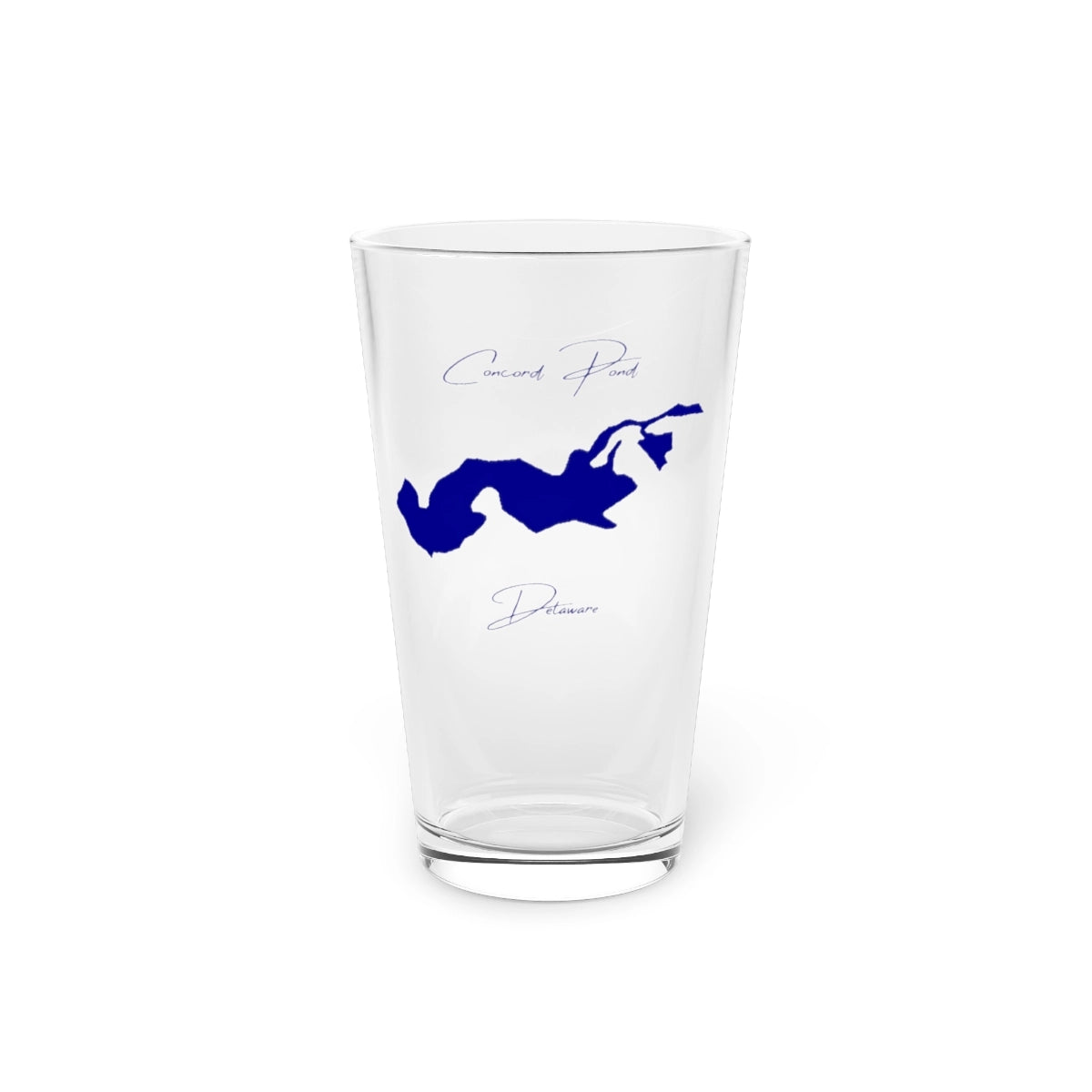 Delaware  Concord  Pond  16oz  Pint  Glass  front  position  view  from  front  16oz.webp