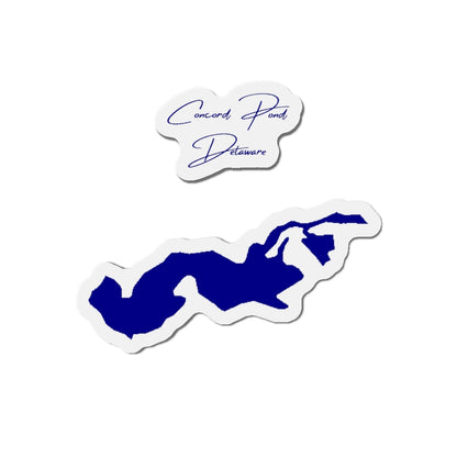 Delaware  Concord  Pond  Die  Cut  Magnet  front  position  view  from  front  4  x  4.webp