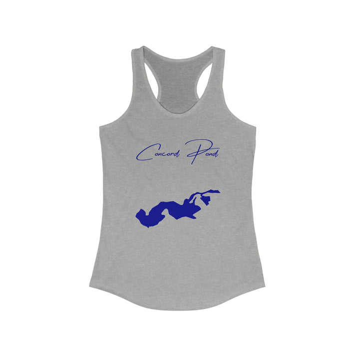 Delaware  Concord  Pond  Racerback-Tank  front  position  view  from  front  heather  grey.webp