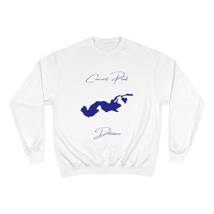 Delaware  Concord  Pond  Sweatshirt  front  position  view  from  front  white.webp