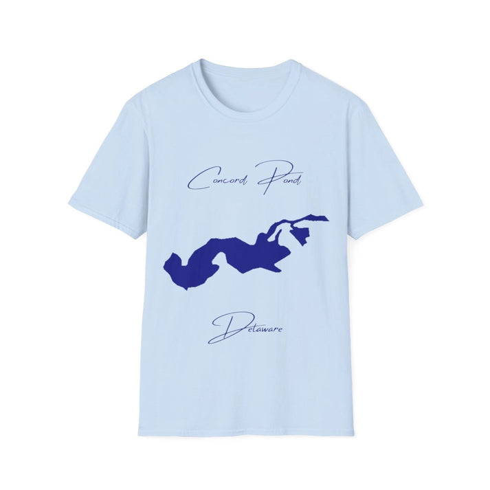 Delaware  Concord  Pond  T-shirt  front  position  view  from  front  light  blue.webp