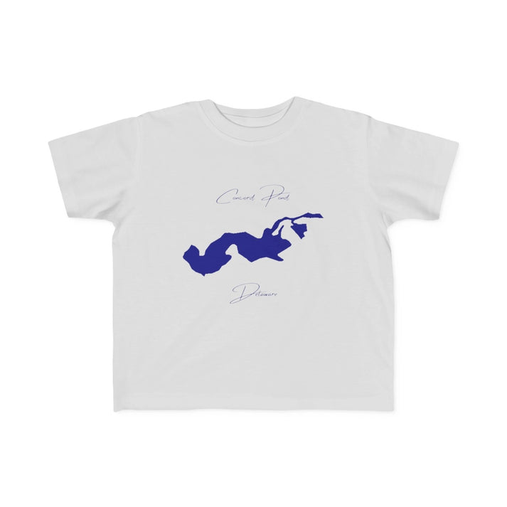 Delaware  Concord  Pond  Toddler  T-shirt  front  position  view  from  front  silver.webp
