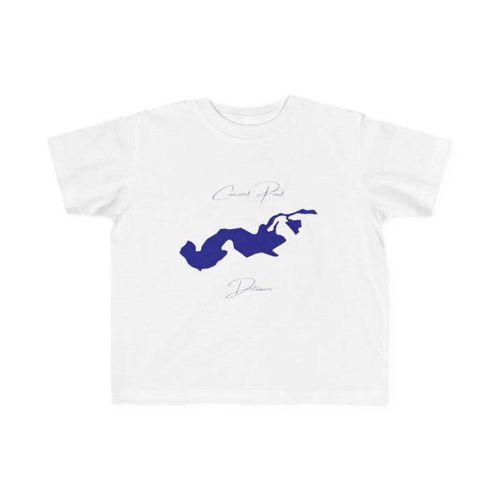 Delaware  Concord  Pond  Toddler  T-shirt  front  position  view  from  front  white.webp
