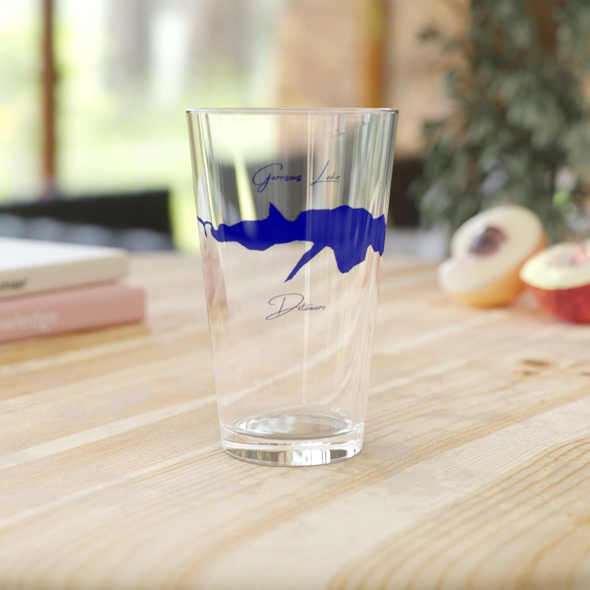 Delaware  Garrisons  Lake  16oz  Pint  Glass  front  position  view  from  context-2  16oz.webp