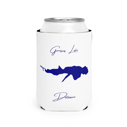 Delaware  Garrisons  Lake  Can  Koozie  front  position  view  from  front-2  white.webp