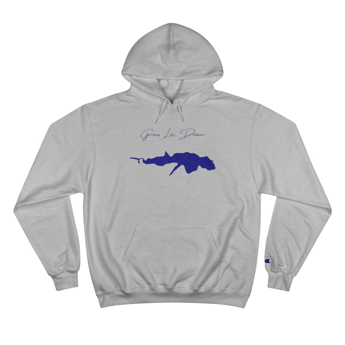 Delaware  Garrisons  Lake  Hoodie  front  position  view  from  front  light  steel.webp