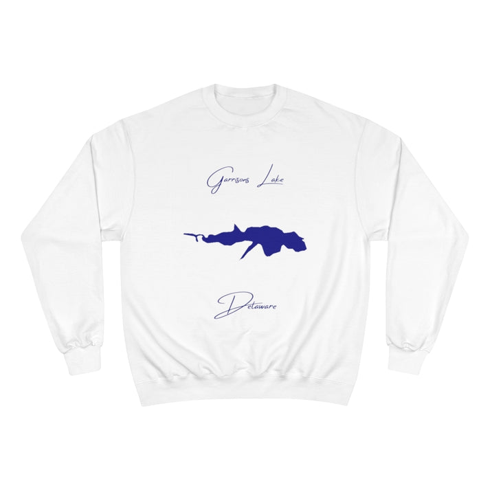 Delaware  Garrisons  Lake  Sweatshirt  front  position  view  from  front  white.webp