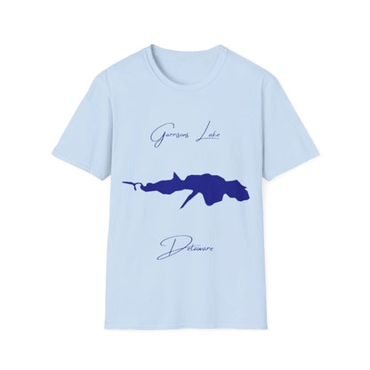 Delaware  Garrisons  Lake  T-shirt  front  position  view  from  front  light  blue.webp