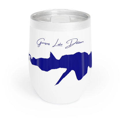 Delaware  Garrisons  Lake  Wine  Tumbler  front  position  view  from  front  white.webp