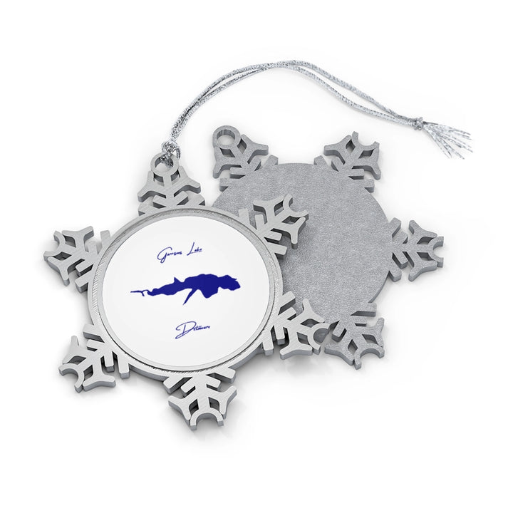 Delaware  Garrisons  Lake  XMAS  Ornament  front  position  view  from  front-and-back  one  size.webp