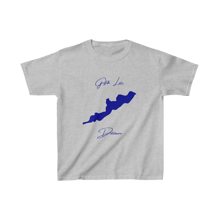 Delaware  Griffith  Lake  Youth  T-shirt  front  position  view  from  front  sport  grey.webp