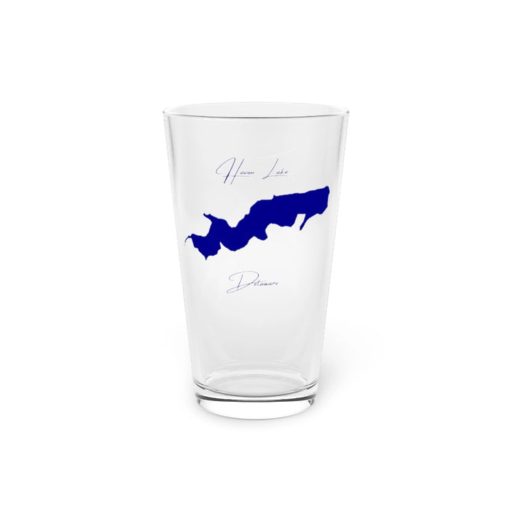 Delaware  Haven  Lake  16oz  Pint  Glass  front  position  view  from  front  16oz.webp