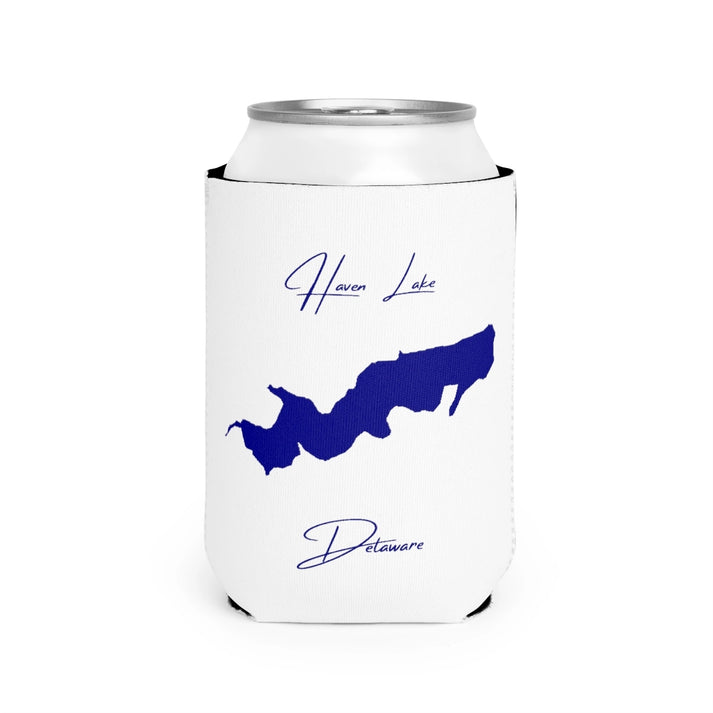 Delaware  Haven  Lake  Can  Koozie  front  position  view  from  front-2  white.webp