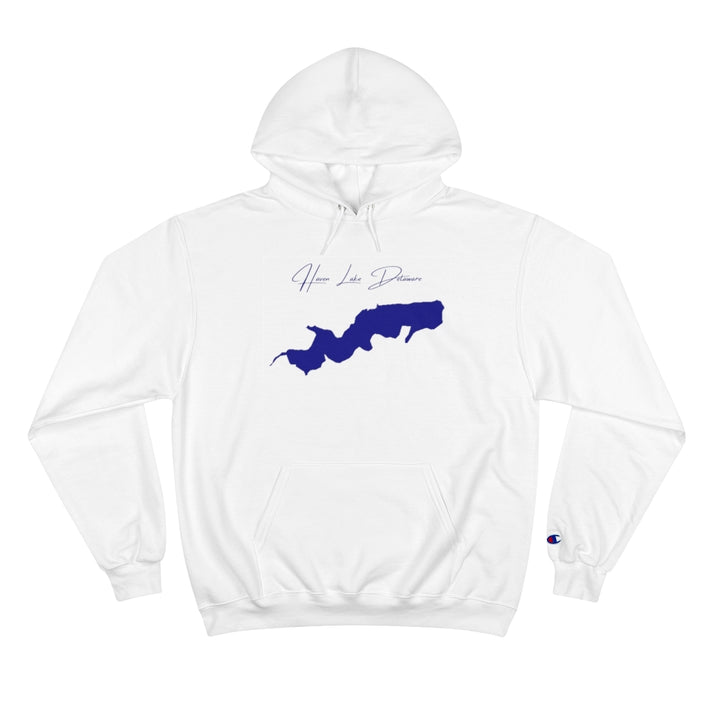 Delaware  Haven  Lake  Hoodie  front  position  view  from  front  white.webp
