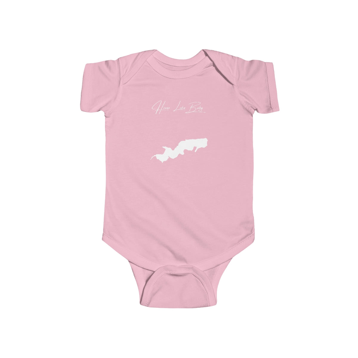 Delaware  Haven  Lake  Onesie  front  position  view  from  front  pink.webp