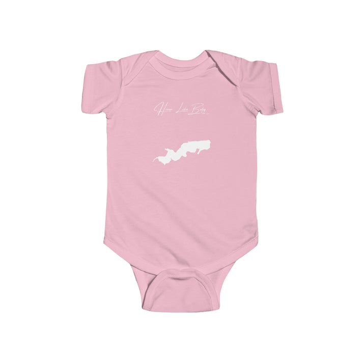 Delaware  Haven  Lake  Onesie  front  position  view  from  front  pink.webp