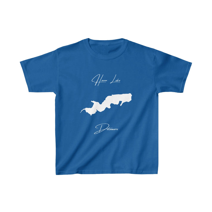Delaware  Haven  Lake  Youth  T-shirt  front  position  view  from  front  royal.webp